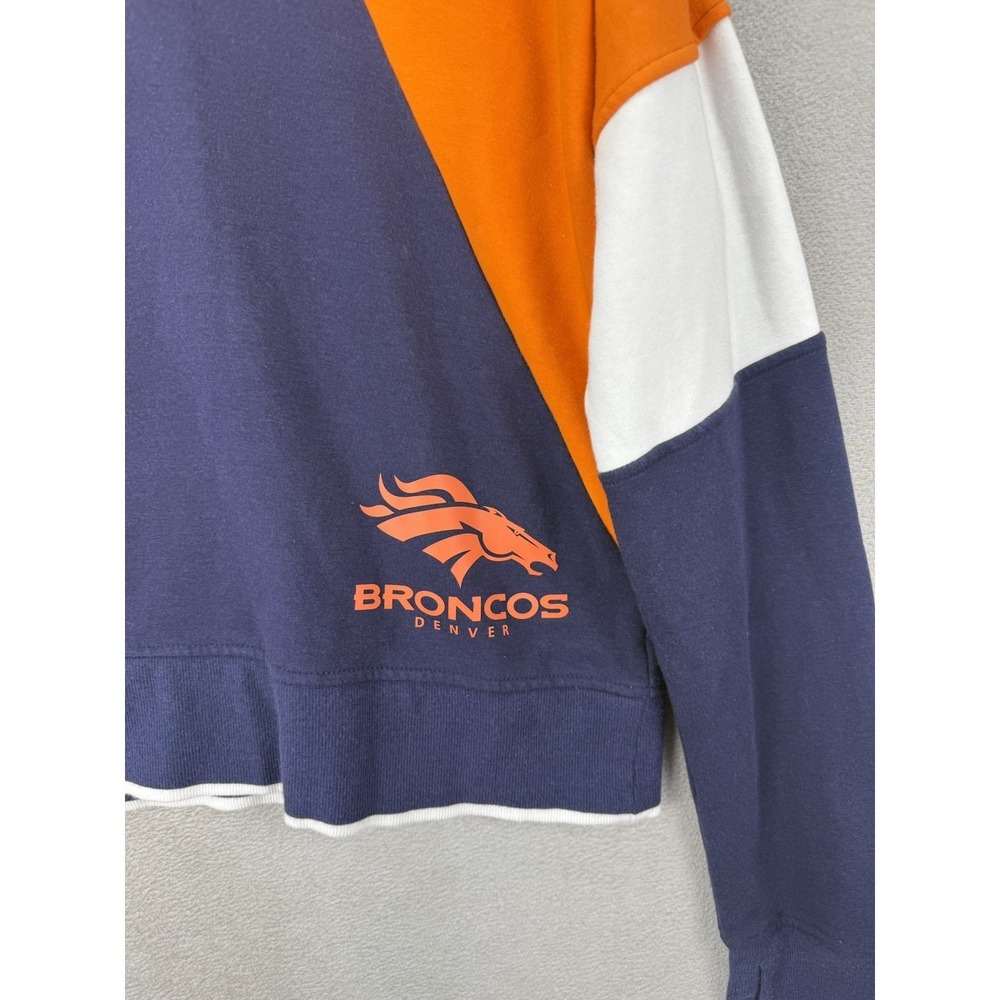 WEAR‎ Erin Andrews Denver Broncos 1/2 Zip Colorblock Pullover Women's Sz M NFL - Picture 4 of 8